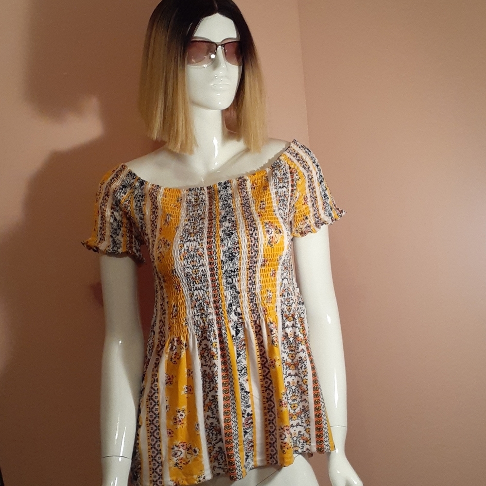 Spring Flower Print Top